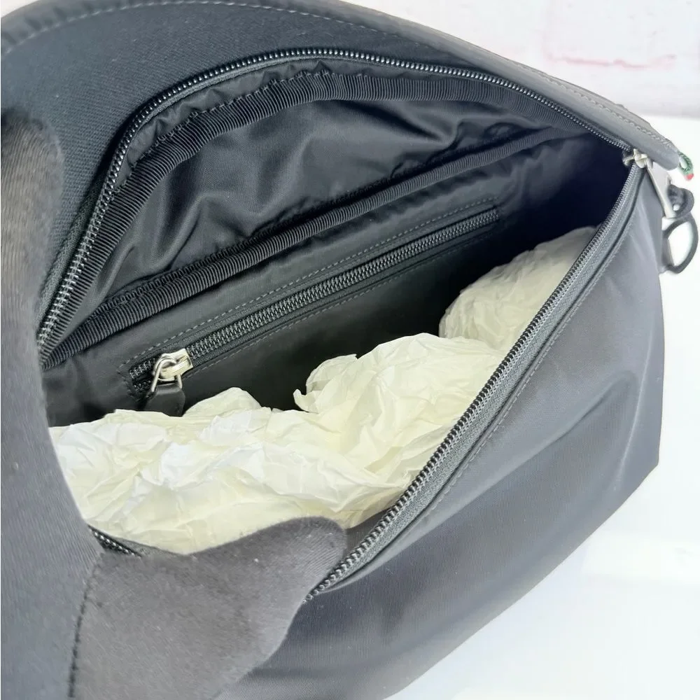 Gucci Nexus Web Interlocking Black Belt Bag Unisex NEW